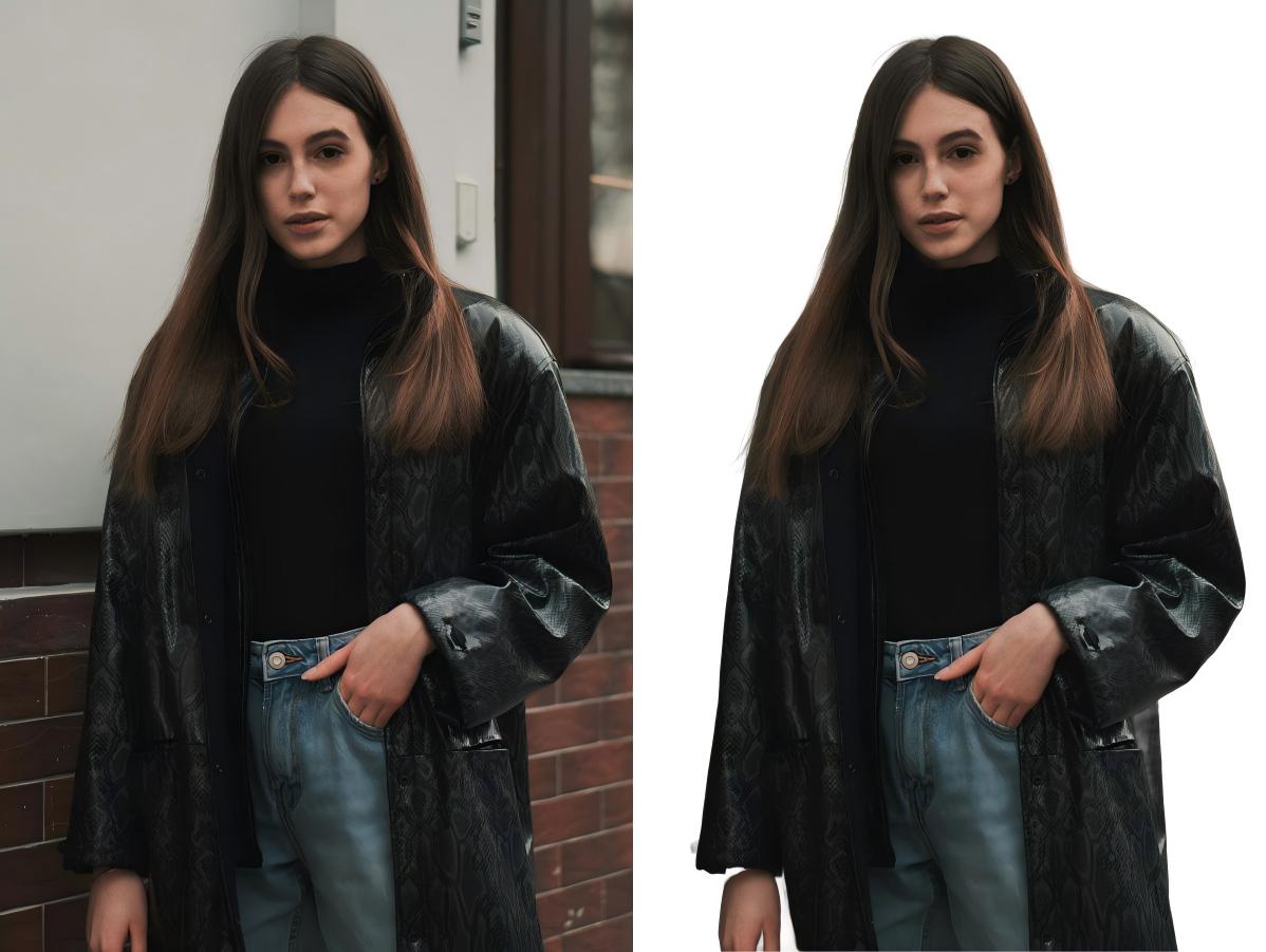 AI background remover detecting edges on hair, fur, and complex product shapes